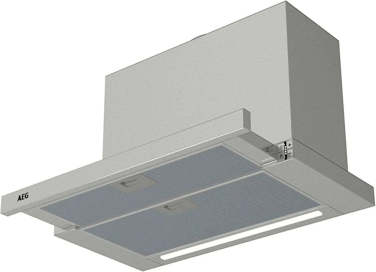 AEG DPE5660M Hotte aspirante, 60 cm, 660 m3/h, hotte de cuisine, gris