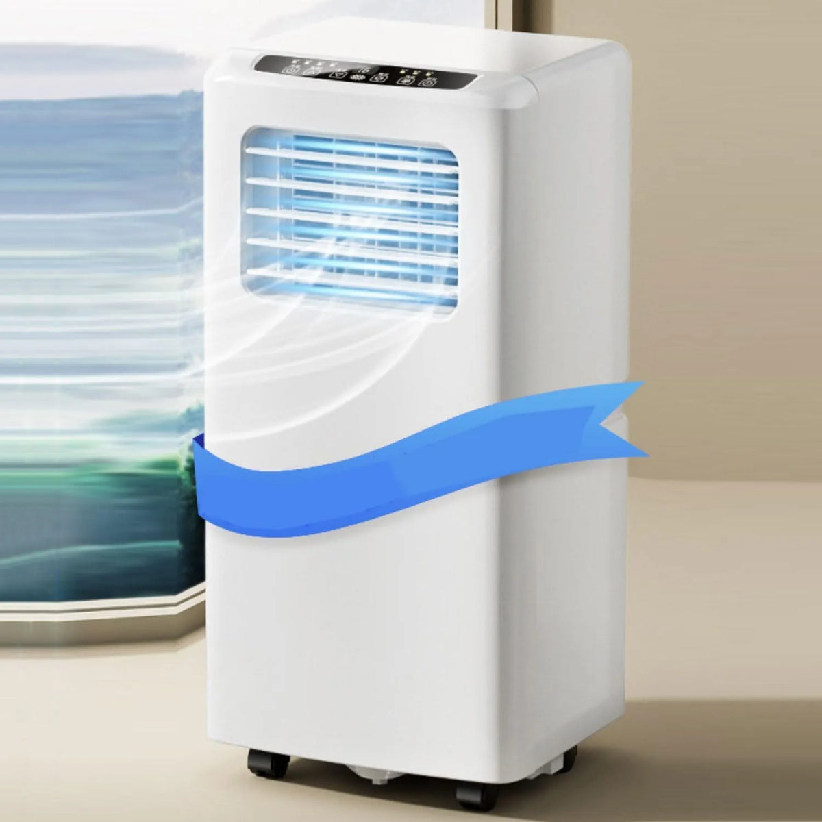 Climatiseur 3-en-1, portable, silencieux, 3-en-1 Déshumidificateur de Refroidissement et Ventilateur, unité Mobile pour l'utilisation de la Chambre à