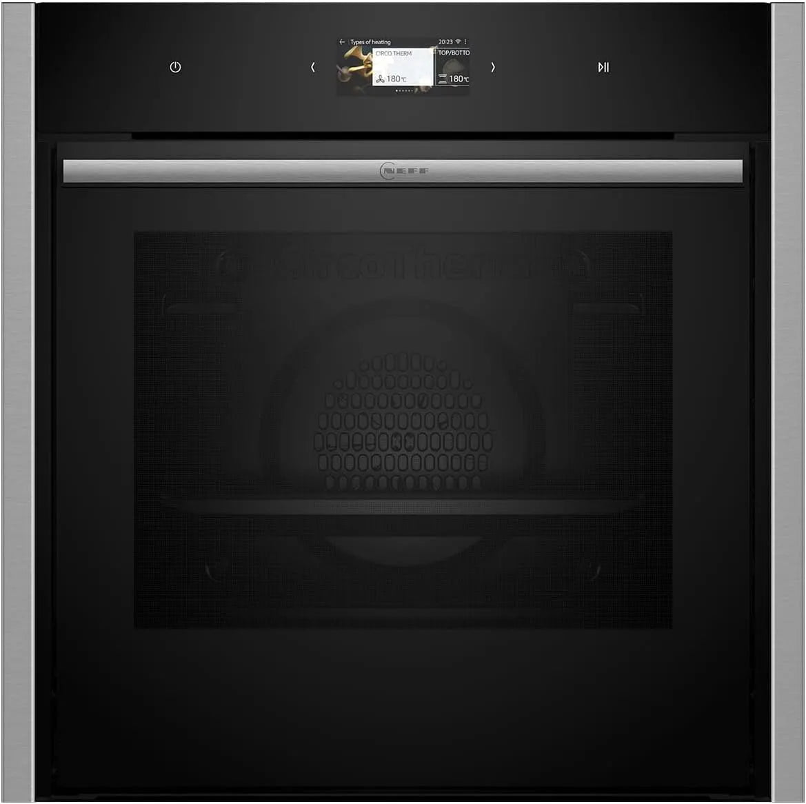 NEFF Slide and Hide B64CS71N0, CircoTerm, N90, Full Touch TFT Colour and Graphics Display, 60 x 60 cm, Stainless Steel, Pyrolysis, Home Connect