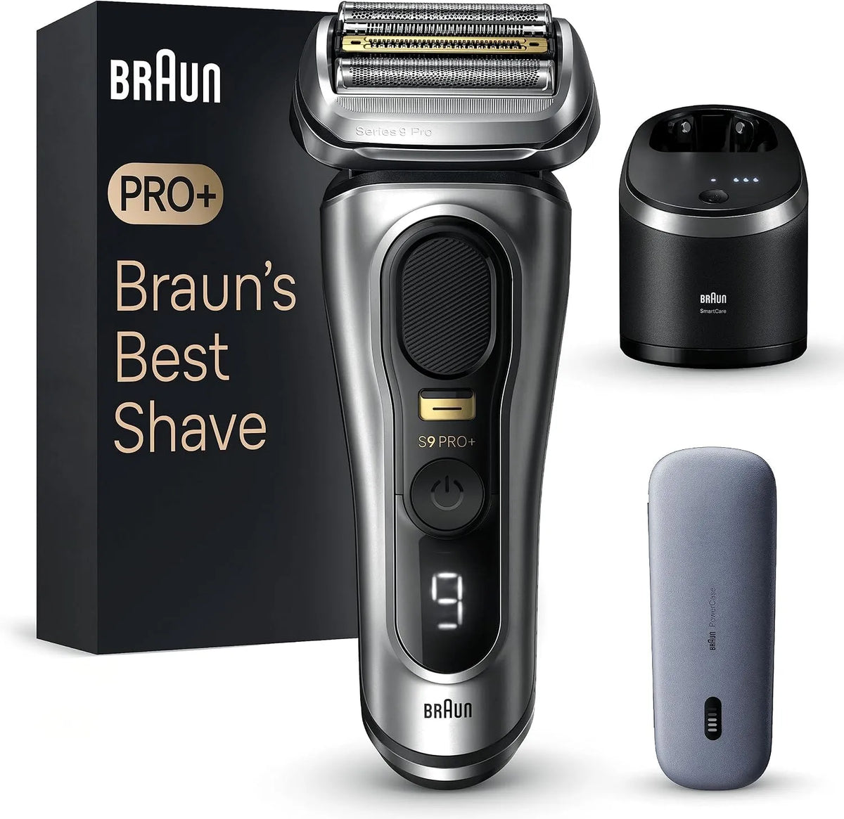 Braun Series 9 9577cc Coffret Station, Rasoir, IP65, pour Rasage De Précision