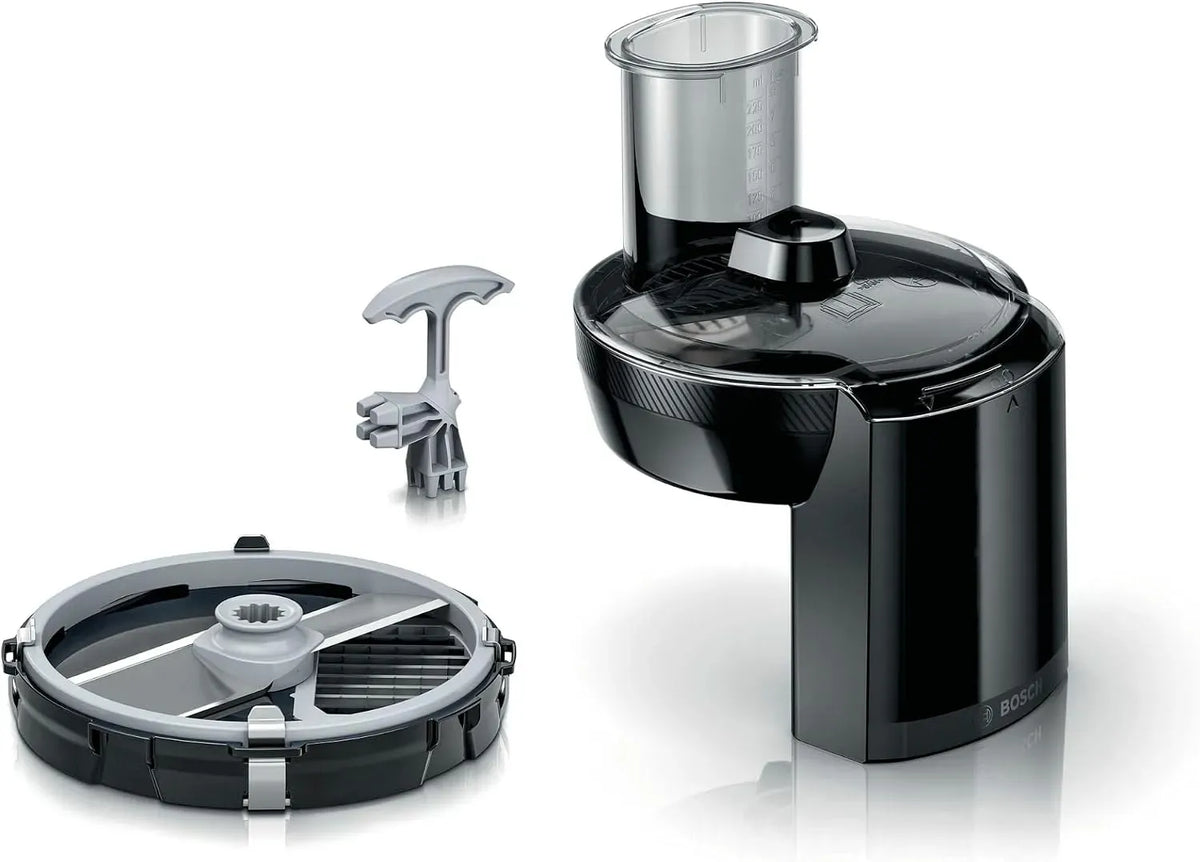 Bosch MUZS68CC MUM5xxx Robot de cuisine, gril, noir, nettoyeur de grille inclus, insert de lancer 9 mm, MUMS2xxx