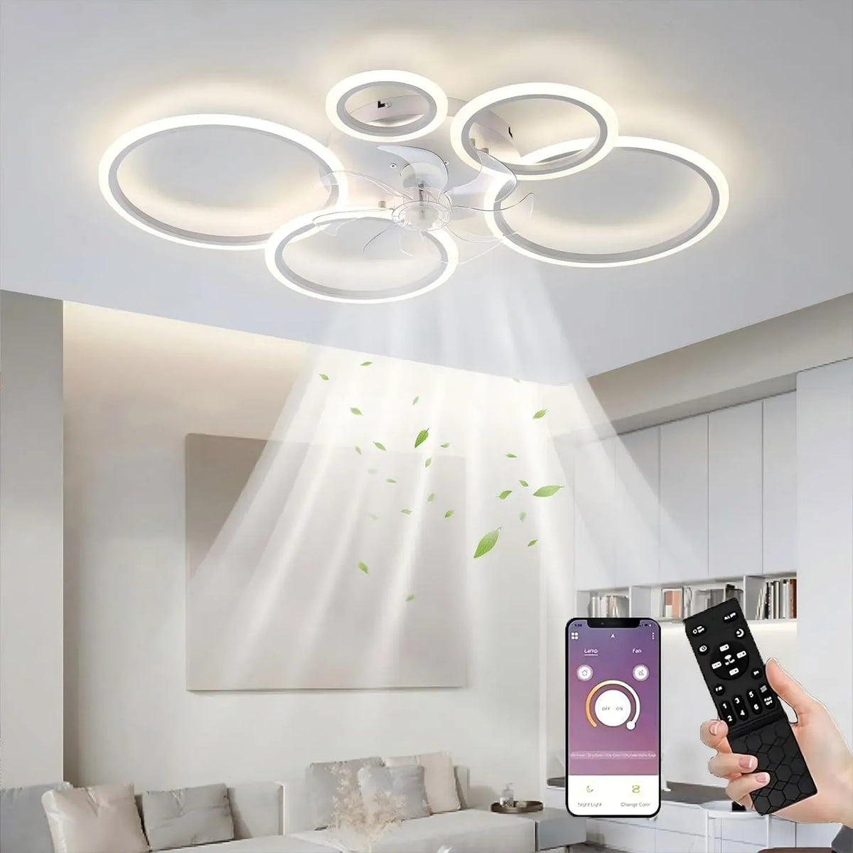 Ventilateur APP 3, 130 W, décoration de salon