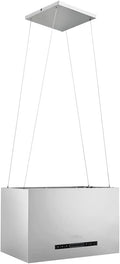 Hotte aspirante, 55 cm, hotte de cuisine, tactile, écran LCD, acier inoxydable, Hotte îlot Aspirante